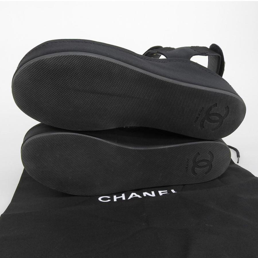 CHANEL 美品 シャネル グログラン サンダル シューズ レディース CHANEL 美品 シャネル グログラン サンダル シューズ レディース
