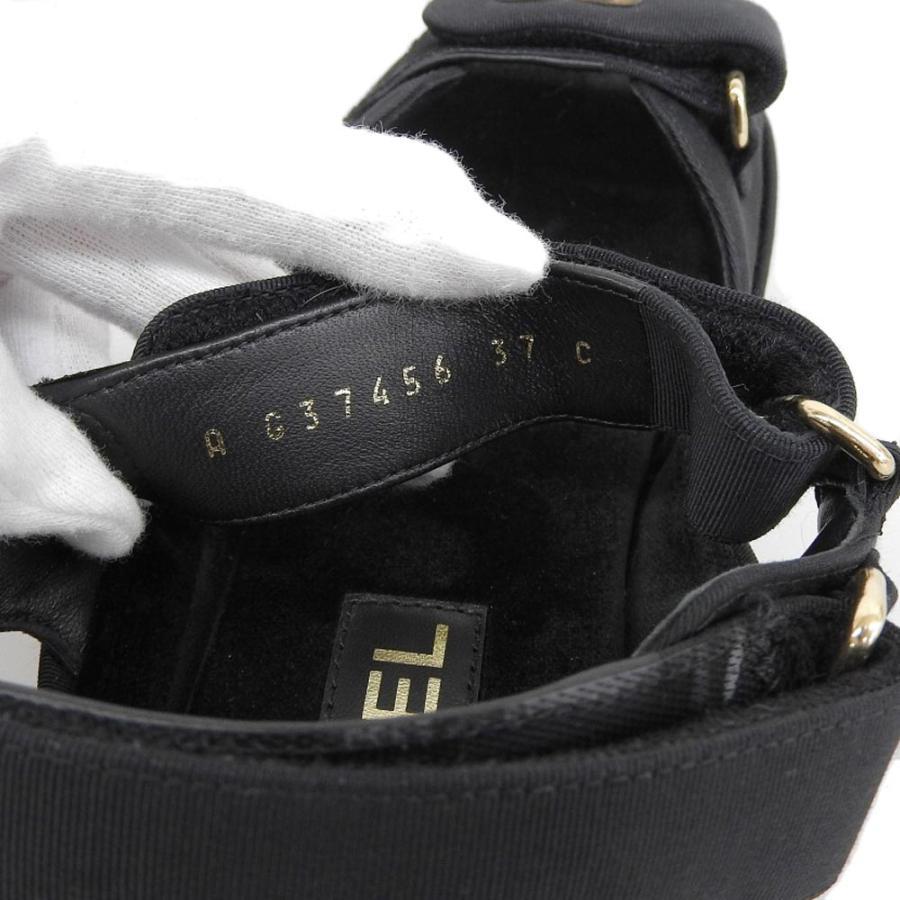 CHANEL 美品 シャネル グログラン サンダル シューズ レディース CHANEL 美品 シャネル グログラン サンダル シューズ レディース