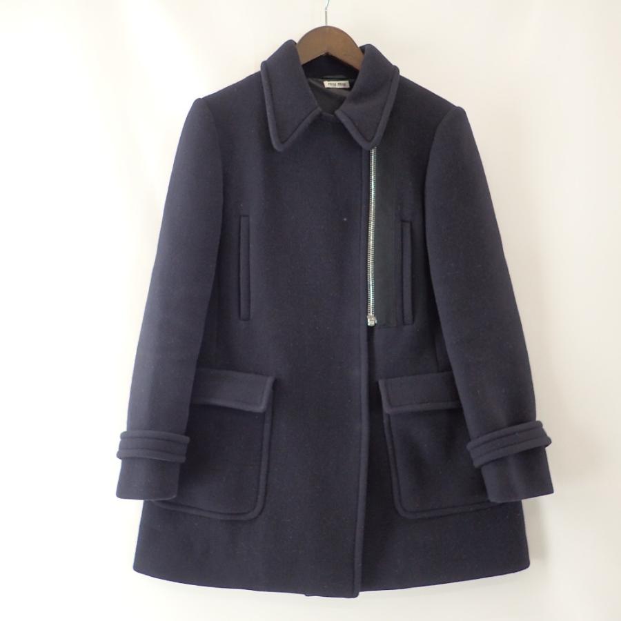 miu miu（ミュウミュウ） 国内正規/ ファスナーデザイン ウール