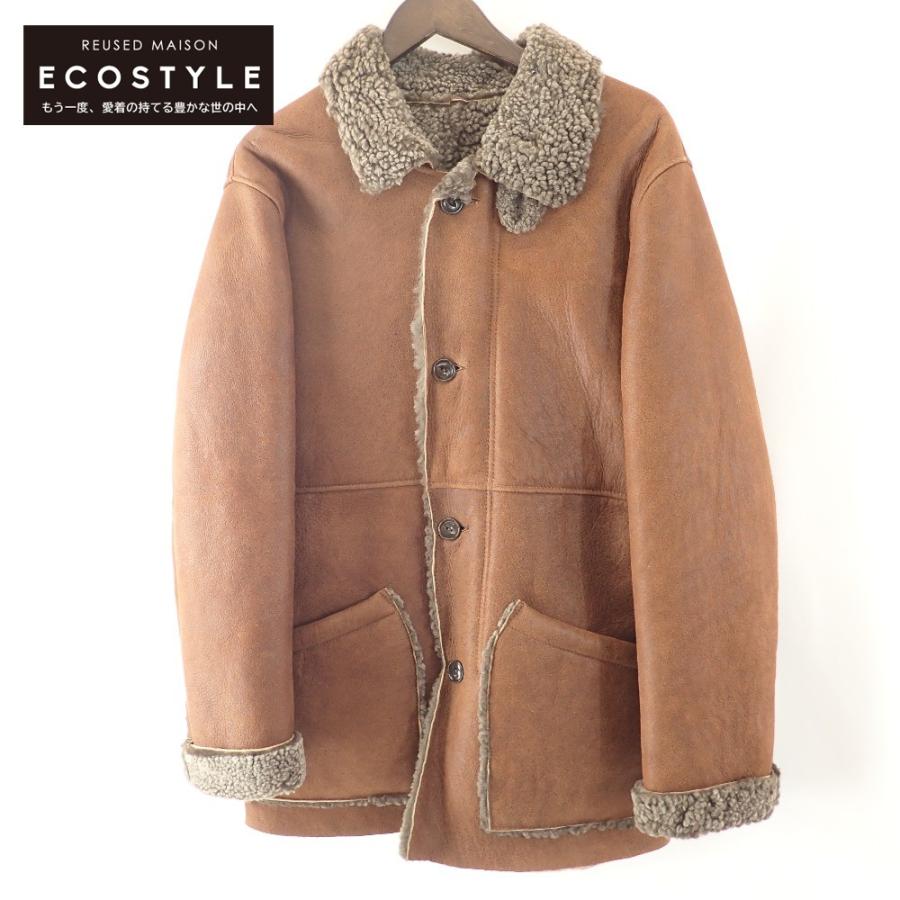 美品/ BEAMS ＋ビームス プラス USA製 羊革 ムートン ジャケット M ブラウン メンズ  :2877100000016851:ブランドリユースショップエコスタイル - 通販 - Yahoo!ショッピング