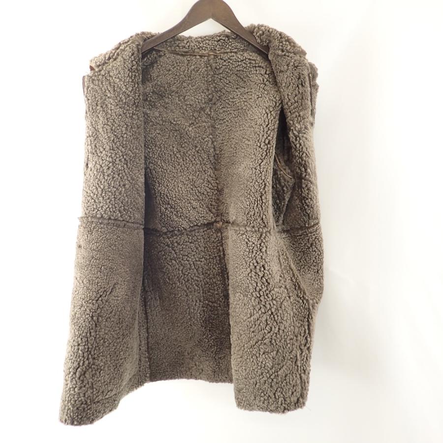 美品/ BEAMS ＋ビームス プラス USA製 羊革 ムートン ジャケット M