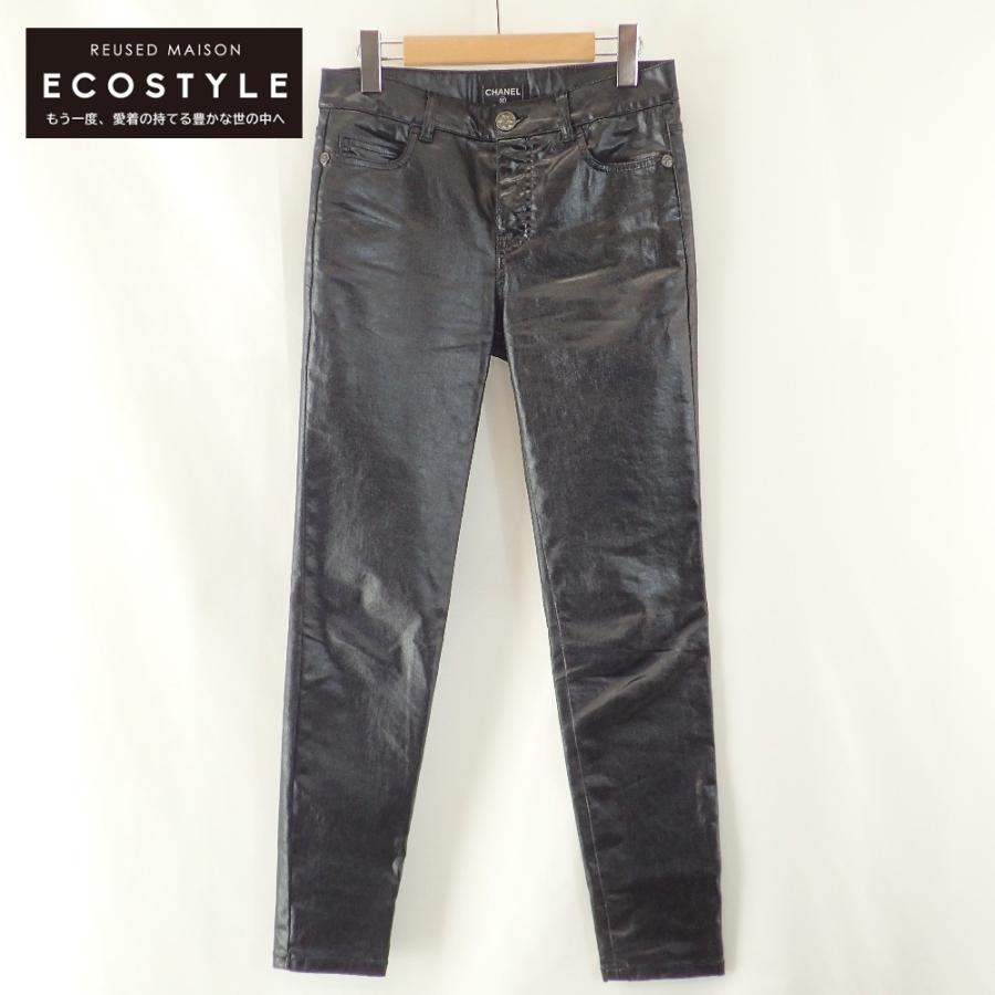 CHANEL 美品/国内正規 シャネル 15年 P50636 V37871 COATED DENIM 