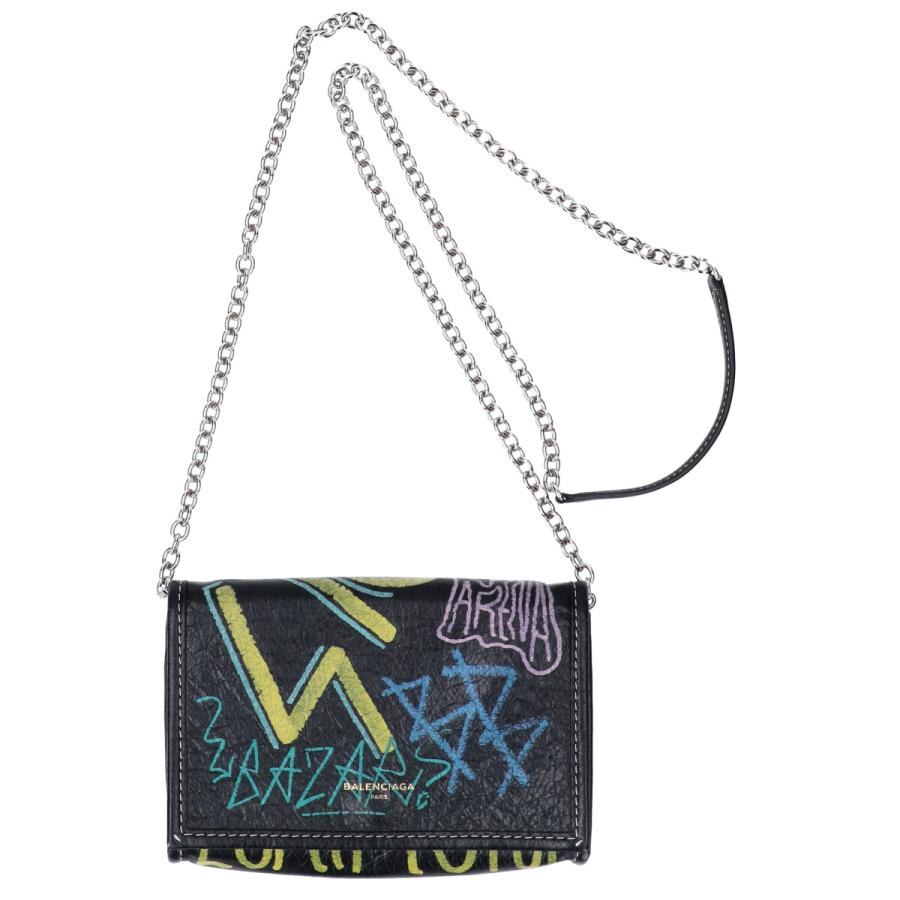 BALENCIAGA バレンシアガ 497938 BAZAR CHAIN GRAFFITI バザール