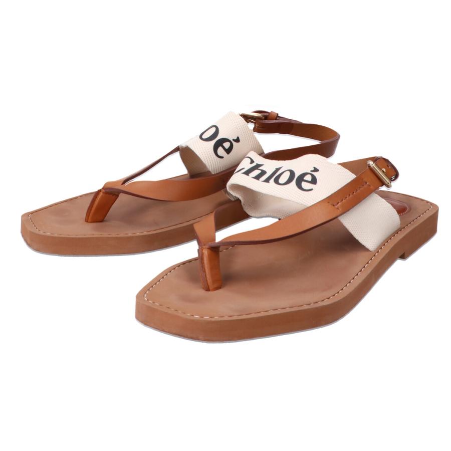 Chloe CHLOE クロエ WOODY ロゴ入り トング サンダル/ シューズ Chloe CHLOE クロエ WOODY ロゴ入り トング サンダル/ シューズ