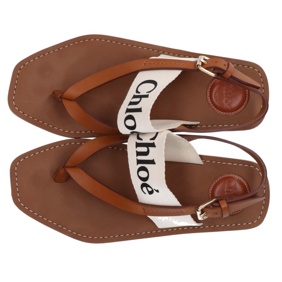 Chloe CHLOE クロエ WOODY ロゴ入り トング サンダル/ シューズ Chloe CHLOE クロエ WOODY ロゴ入り トング サンダル/ シューズ