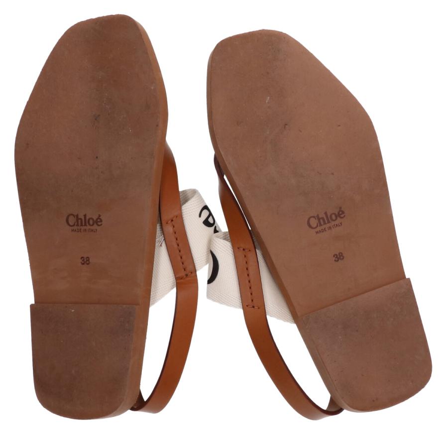 Chloe CHLOE クロエ WOODY ロゴ入り トング サンダル/ シューズ Chloe CHLOE クロエ WOODY ロゴ入り トング サンダル/ シューズ
