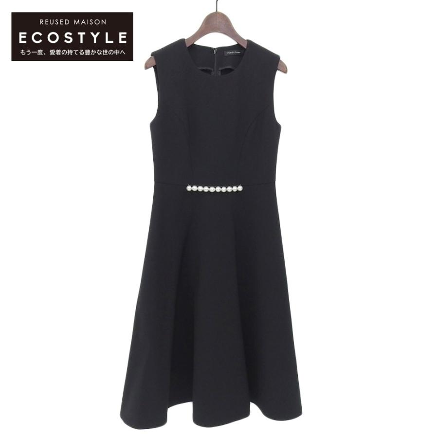 美品　YOKO CHAN　ヨーコチャン　パール　ノースリーブ　ワンピース 美品 YOKO CHAN ヨーコチャン パールデザイン ノースリーブワンピース