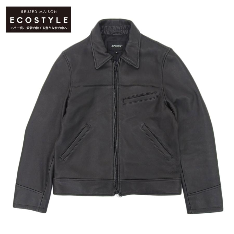 AVIREX（アヴィレックス） トラッカー シープスキン レザー ジャケット