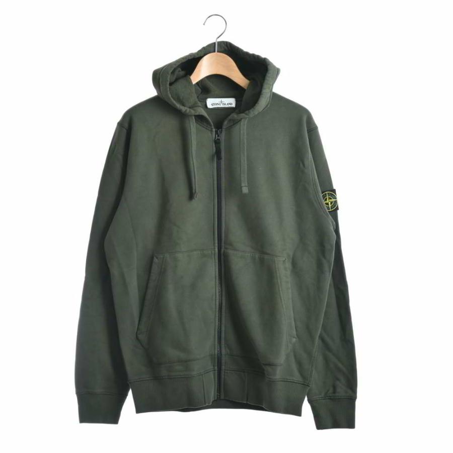 STONE  オリーブ M ストーンアイランド パーカー 数回着用 国内正規/ STONE ISLAND ストーンアイランド 731564220 20AW コットン