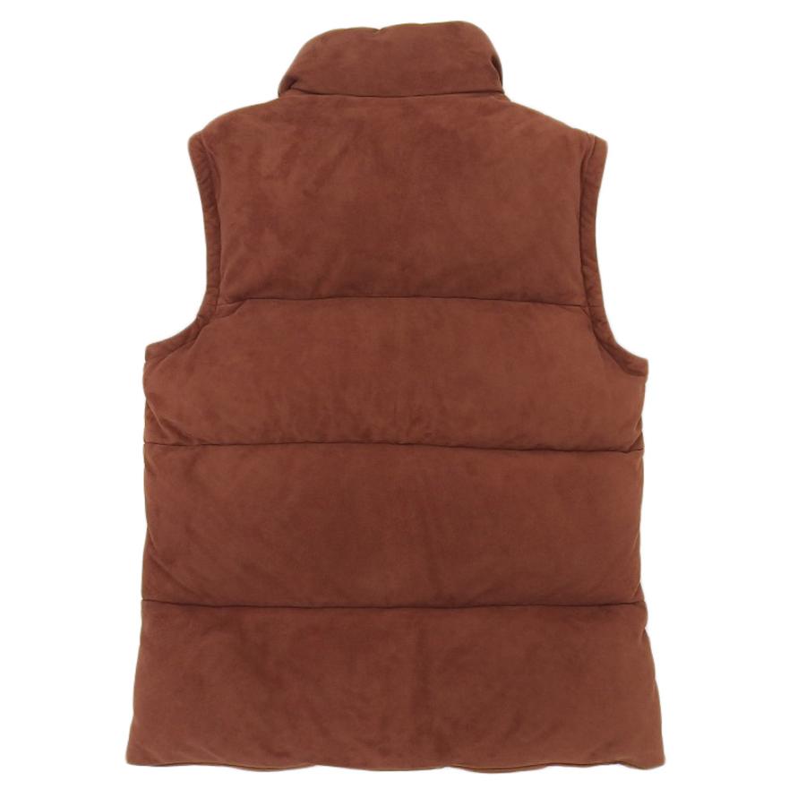 未使用 新品 エンメティ ダウン ベスト ゴート レザ - スエード EMMETI - JURI D.VEST ゴートスキンスエード シングル ダブルジップ