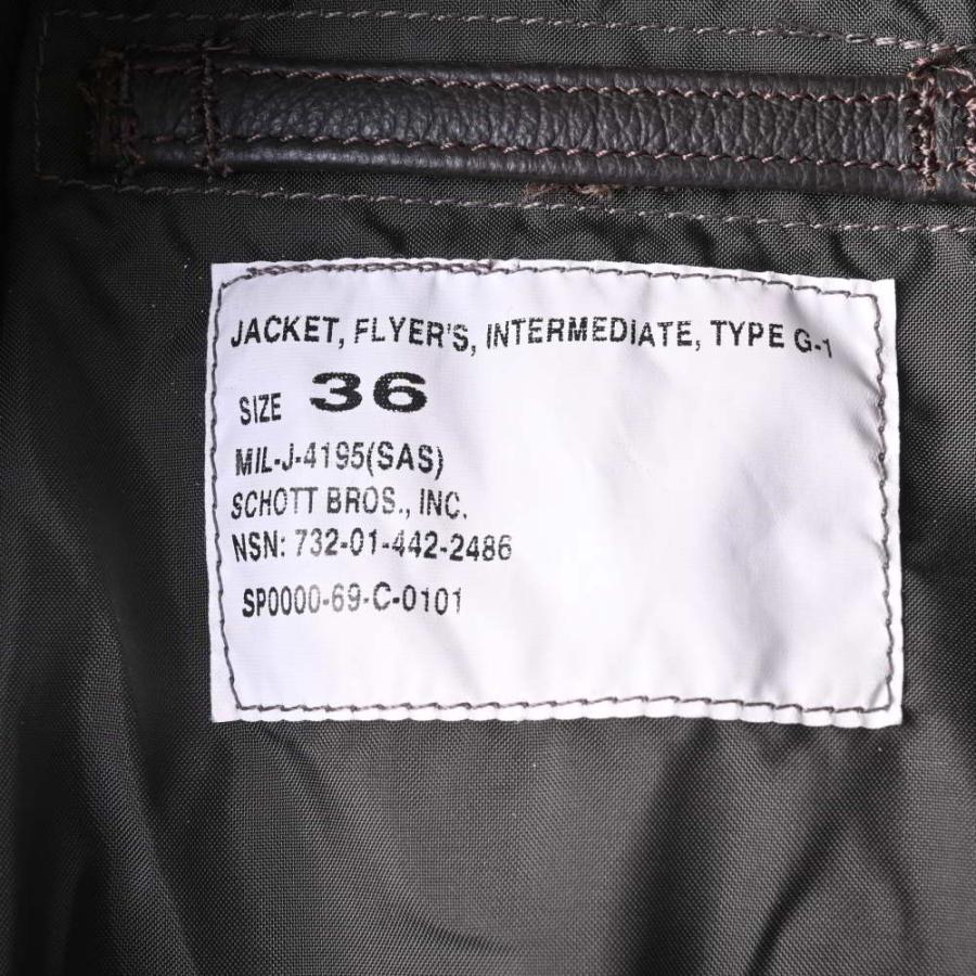 Schott N.Y.C SCHOTT ショット MIL-J-4195 G-1 レザー フライト Schott N.Y.C SCHOTT ショット MIL-J-4195 G-1 レザー フライト
