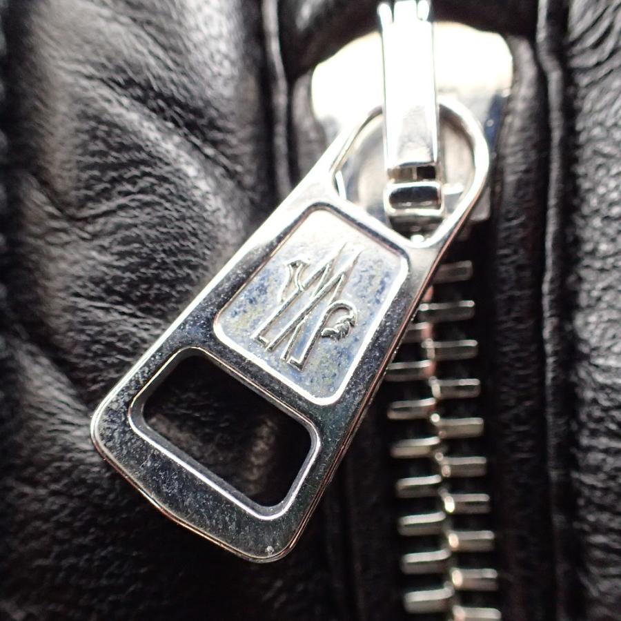 MONCLER 国内正規/ モンクレール CHARENTE ラムレザー ダウン