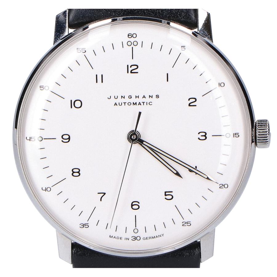 美品/ JUNGHANS ユンハンス 027 3500 04 マックスビル 自動巻き 腕時計 