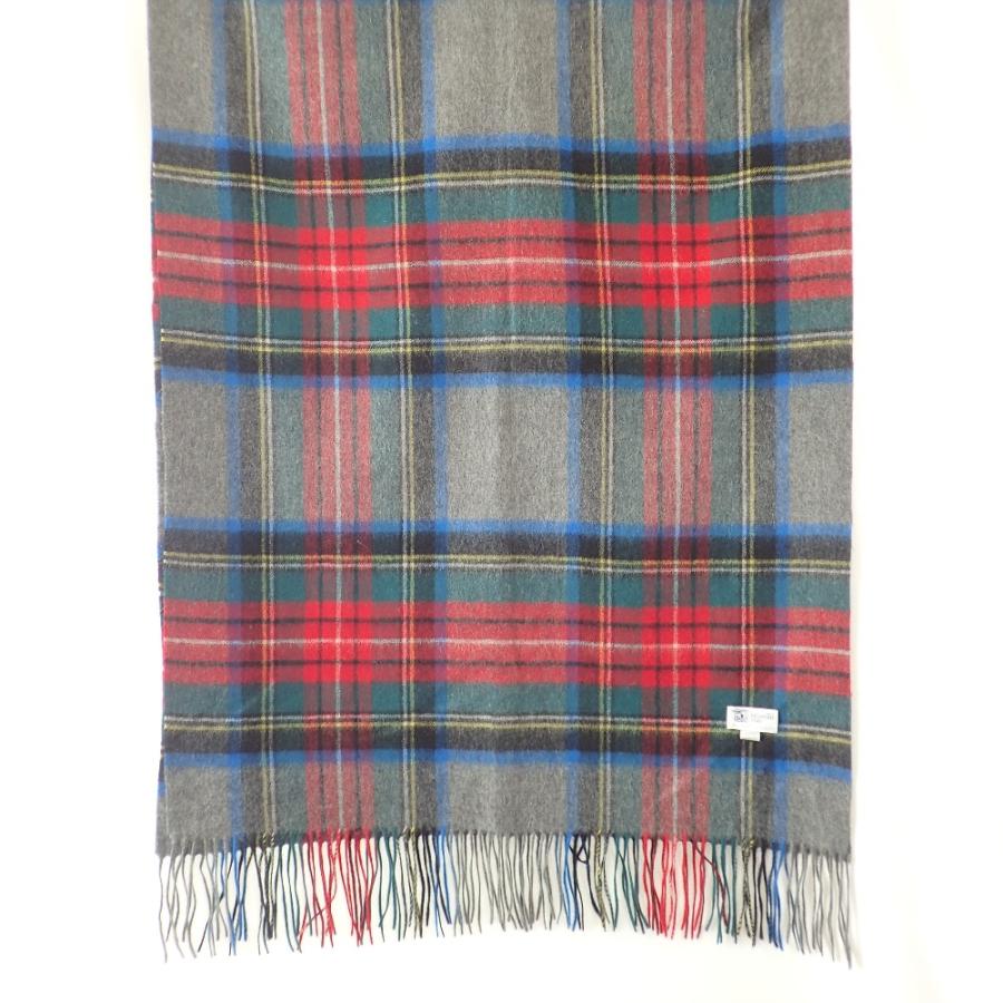 johnstons 大判ストール カシミヤ 100% チェック柄 新品同様 Johnstons ジョンソンズ チェック柄 カシミヤ100％ 大判