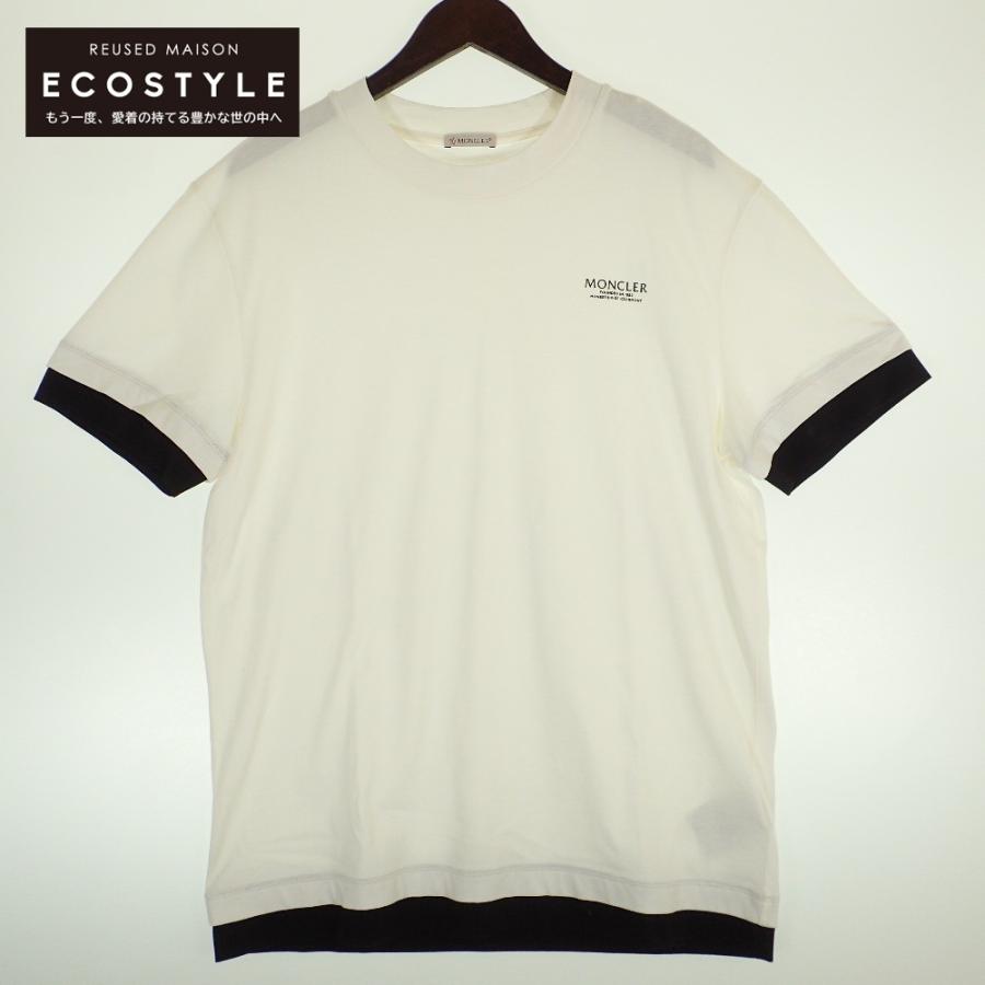 MONCLER モンクレール 21SS H10918C00017-8390T 白 ロゴプリントT 