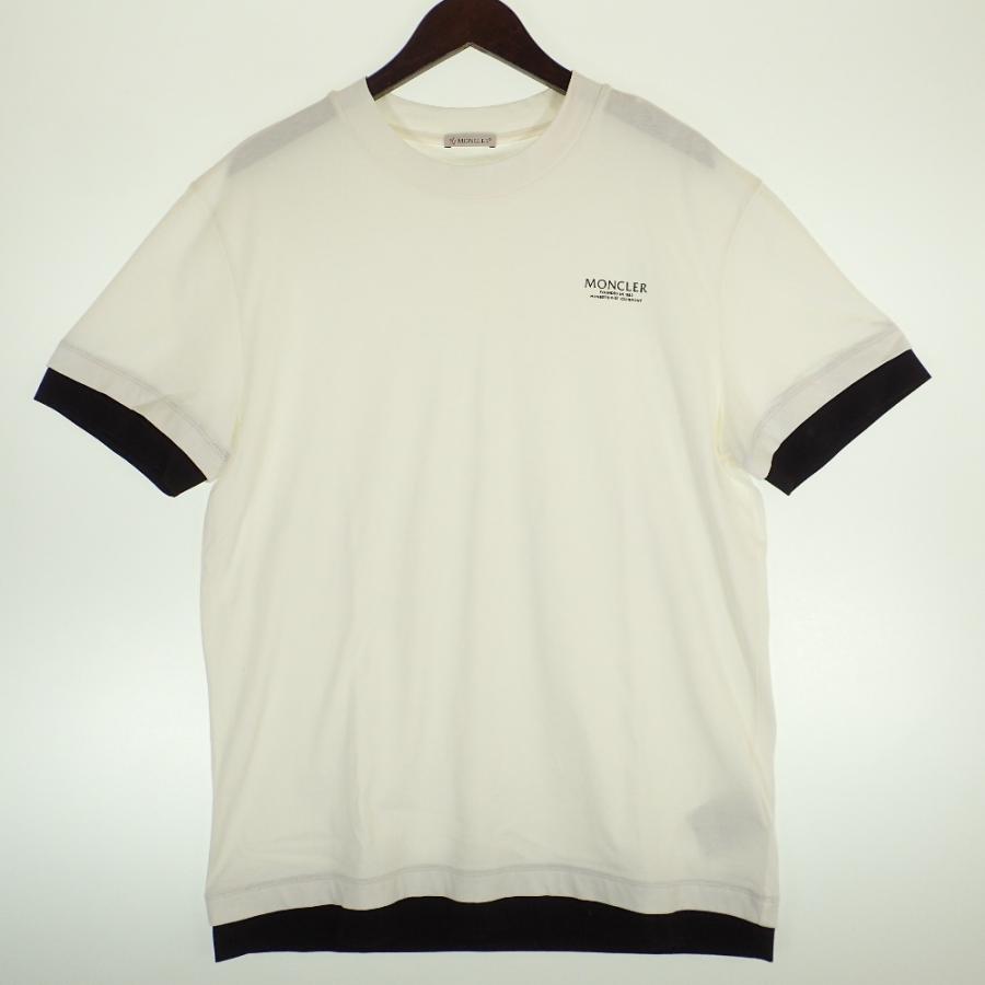 MONCLER モンクレール 21SS H10918C00017-8390T 白 ロゴプリントT 