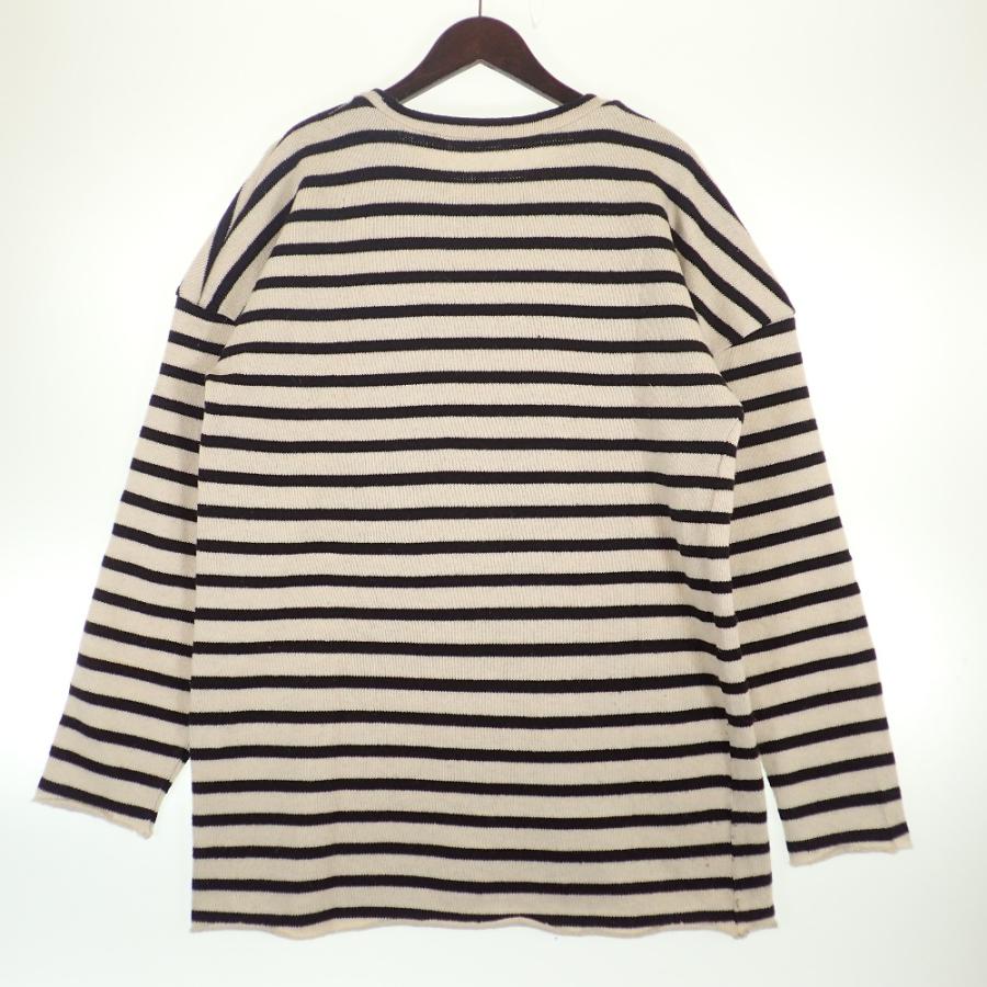 新品同様RAF SIMONS ラフシモンズ 21SS アーカイブ ボーダーニット RAF SIMONS ラフシモンズ ARCHIVE REDUX 21SS ベージュ×ブラック テロ