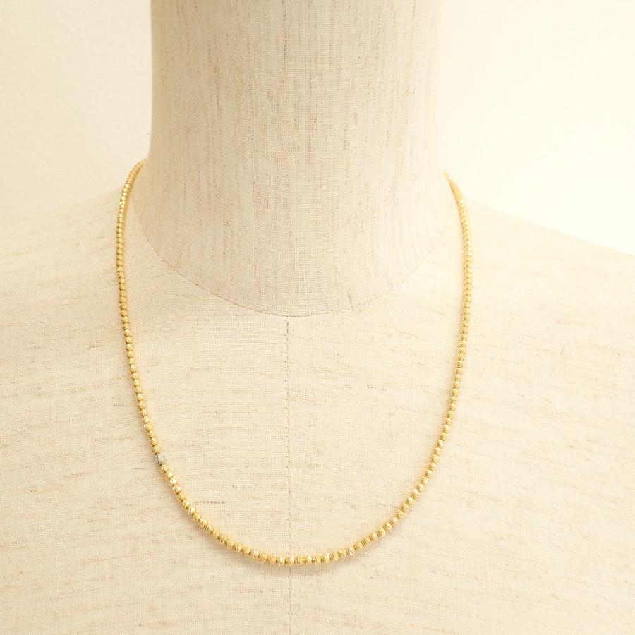 美品 ゴールドネックレス 美品/ SJX 5ZN0023 K18×Pt950 0.04ctダイヤモンド S グリッター