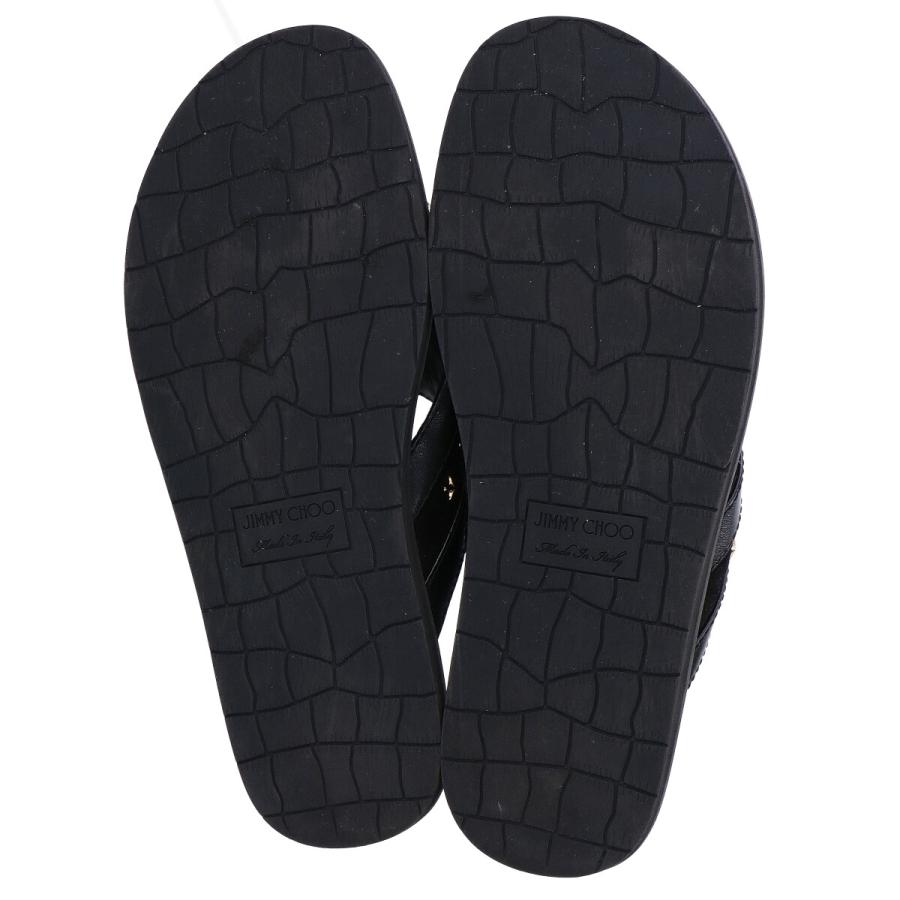 美品/ JIMMY CHOO ジミーチュウ スター スタッズ レザー サンダル