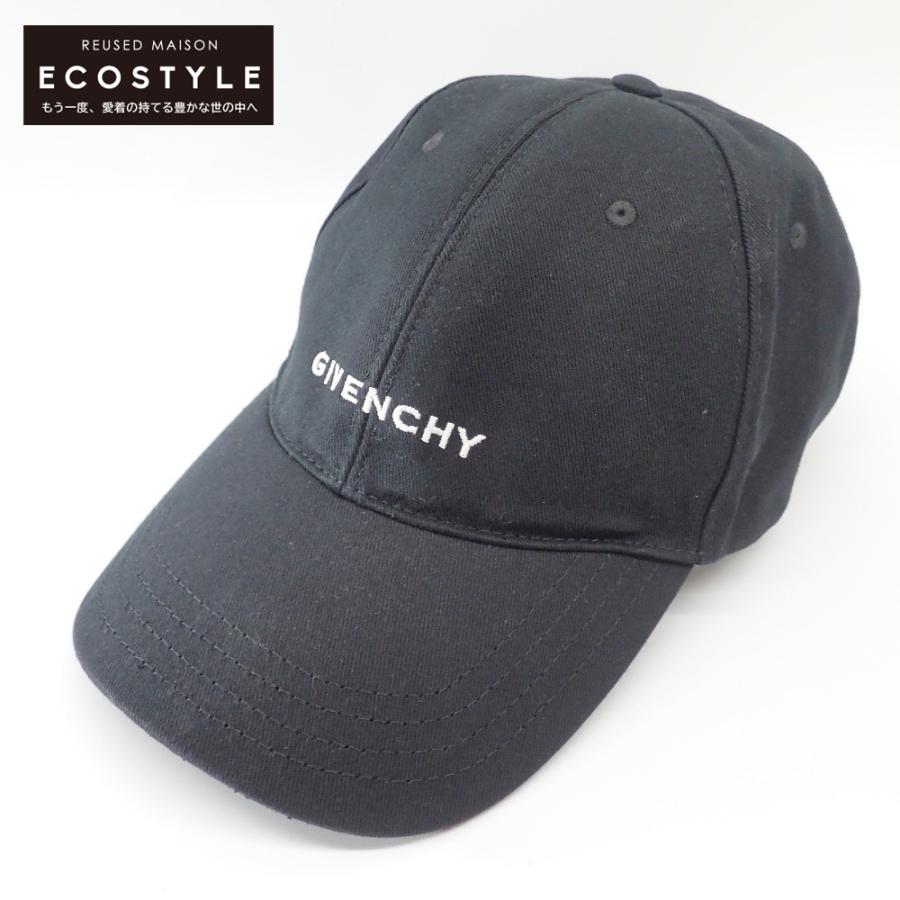 美品 GIVENCHY ジバンシィ BPZ022P0C4 ブランドロゴ刺繍入り キャップ 