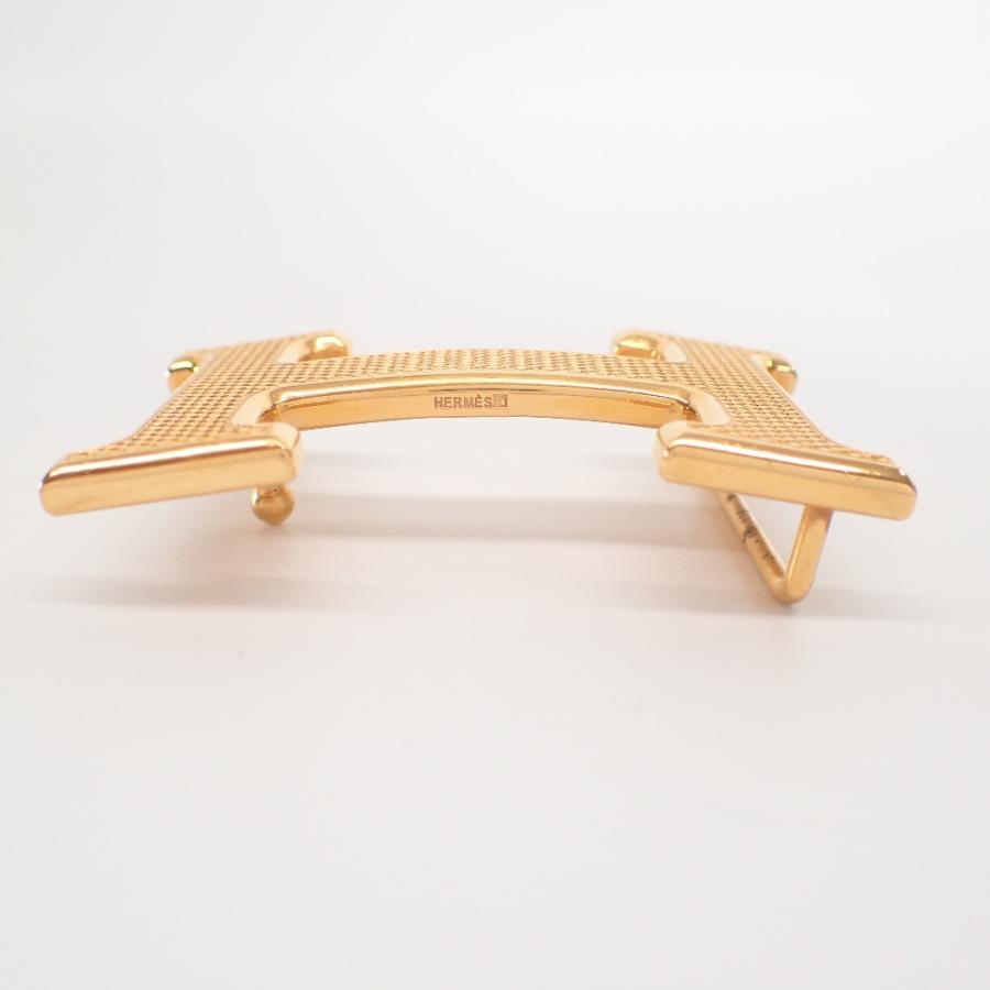 HERMES エルメス ギロッシュ/ギヨシェ金具 Hバックル