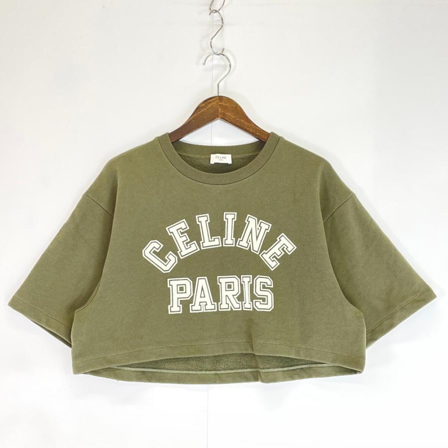 CELINE 国内正規/ セリーヌ 2Y19A670Q クロップドTシャツ CELINE 国内正規/ セリーヌ 2Y19A670Q クロップドTシャツ