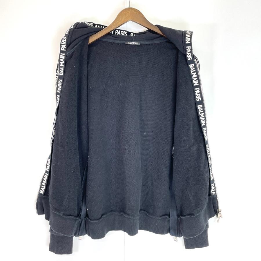 BALMAIN（バルマン） 国内正規/ RH03843J928 LOGO ZIPPED HOODIE