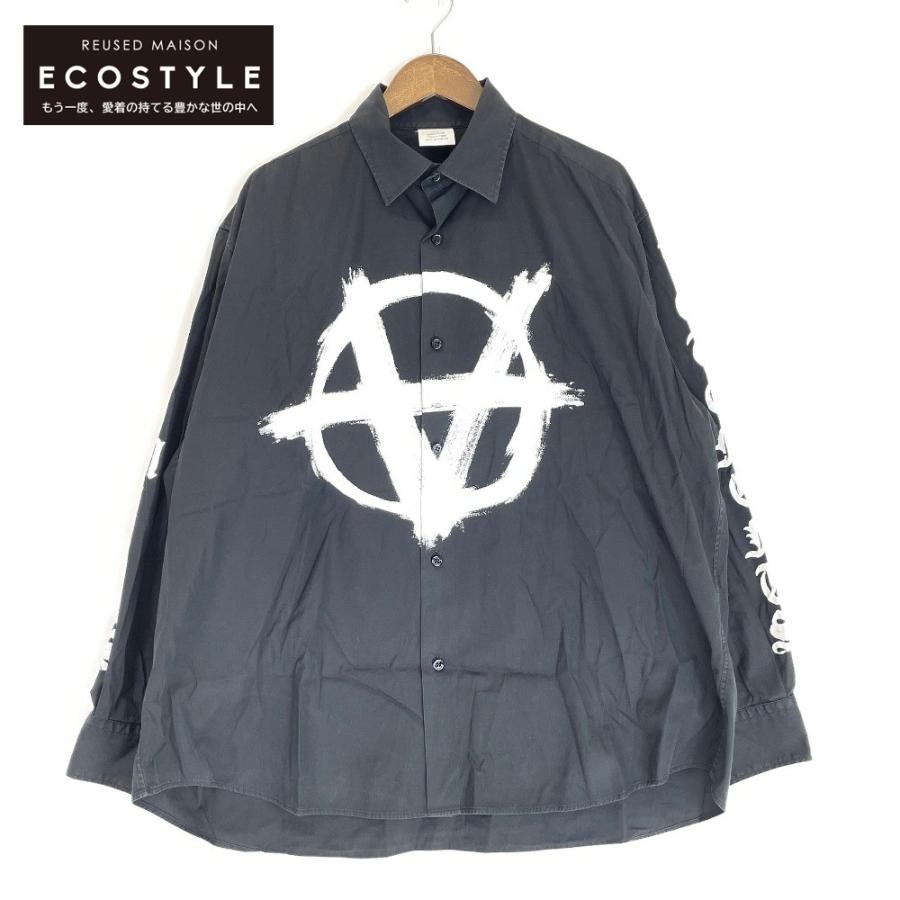 Vetements ヴェトモン UA53SH650B ダブルアナーキーxアームロゴ