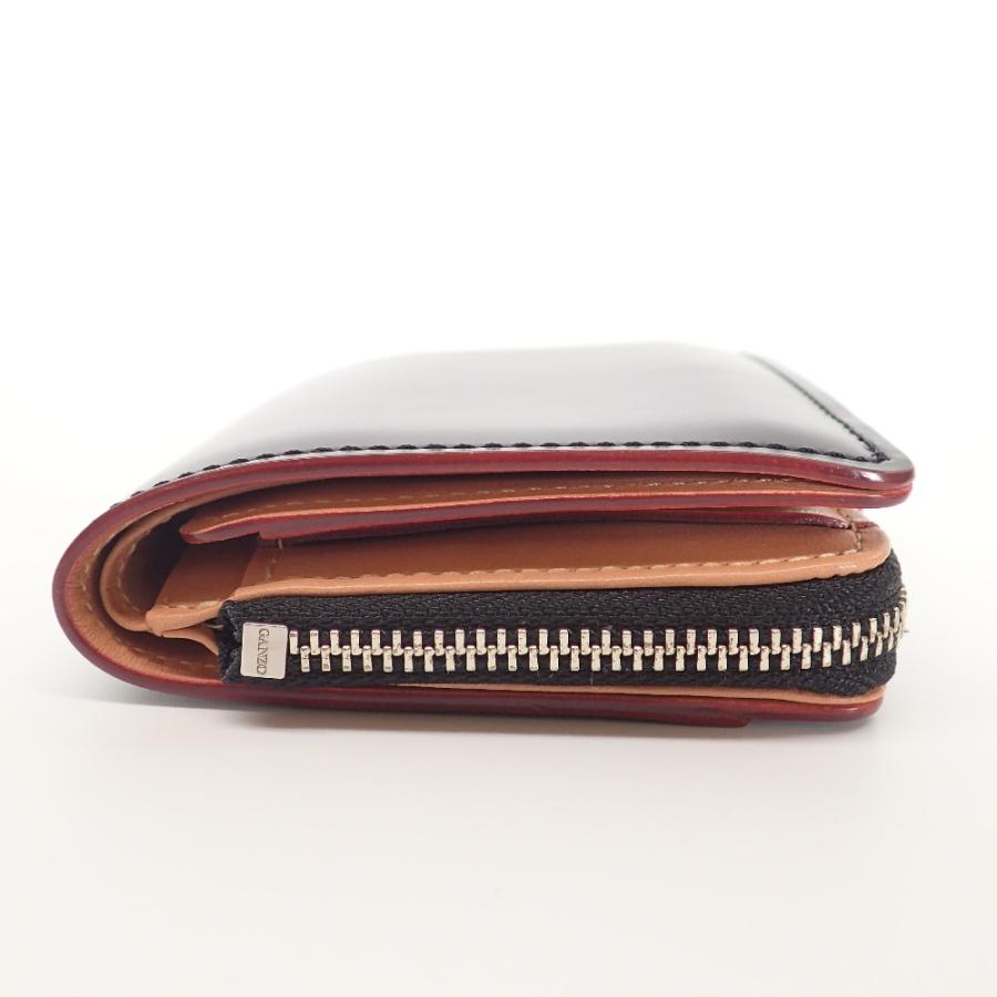 新品同様 GANZO ガンゾ 59091 CORDOVAN コードバン Lファスナー 二
