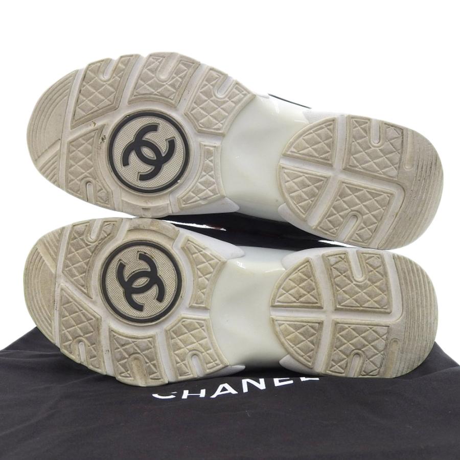 CHANEL シャネル ベルベット スニーカー シューズ スエード レディース 