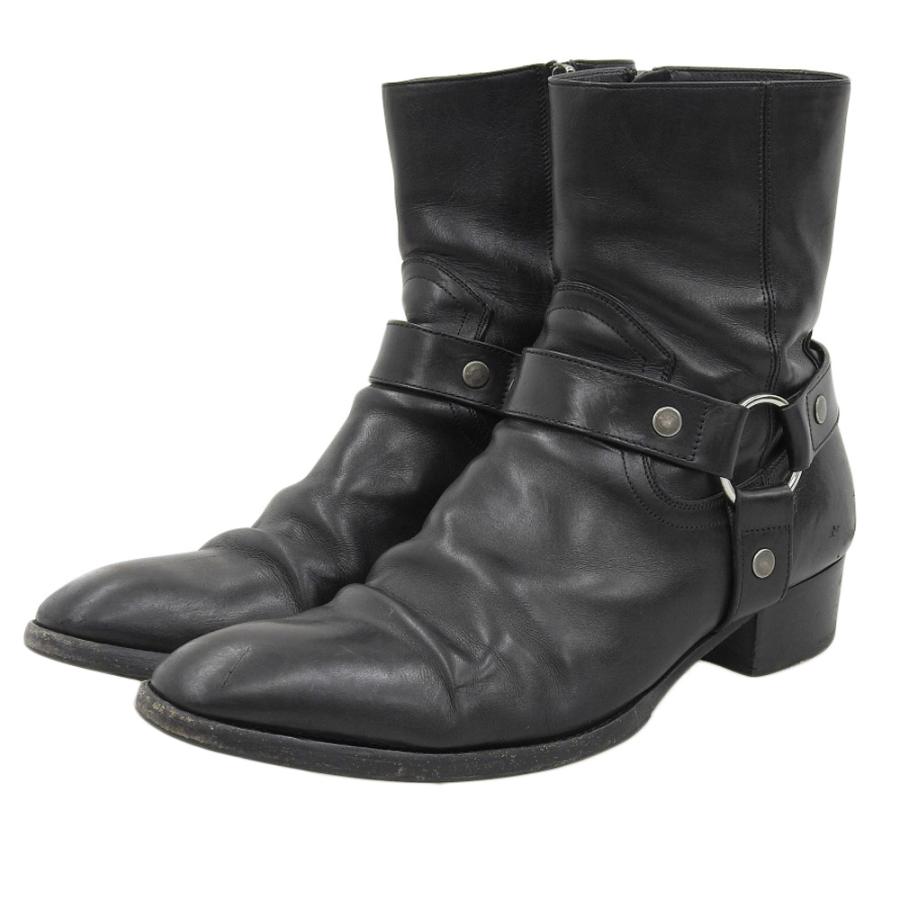 SAINT LAURENT PARIS レザーブーツ 42 SAINT LAURENT PARIS サンローランパリ レザー ブーツ シューズ メンズ