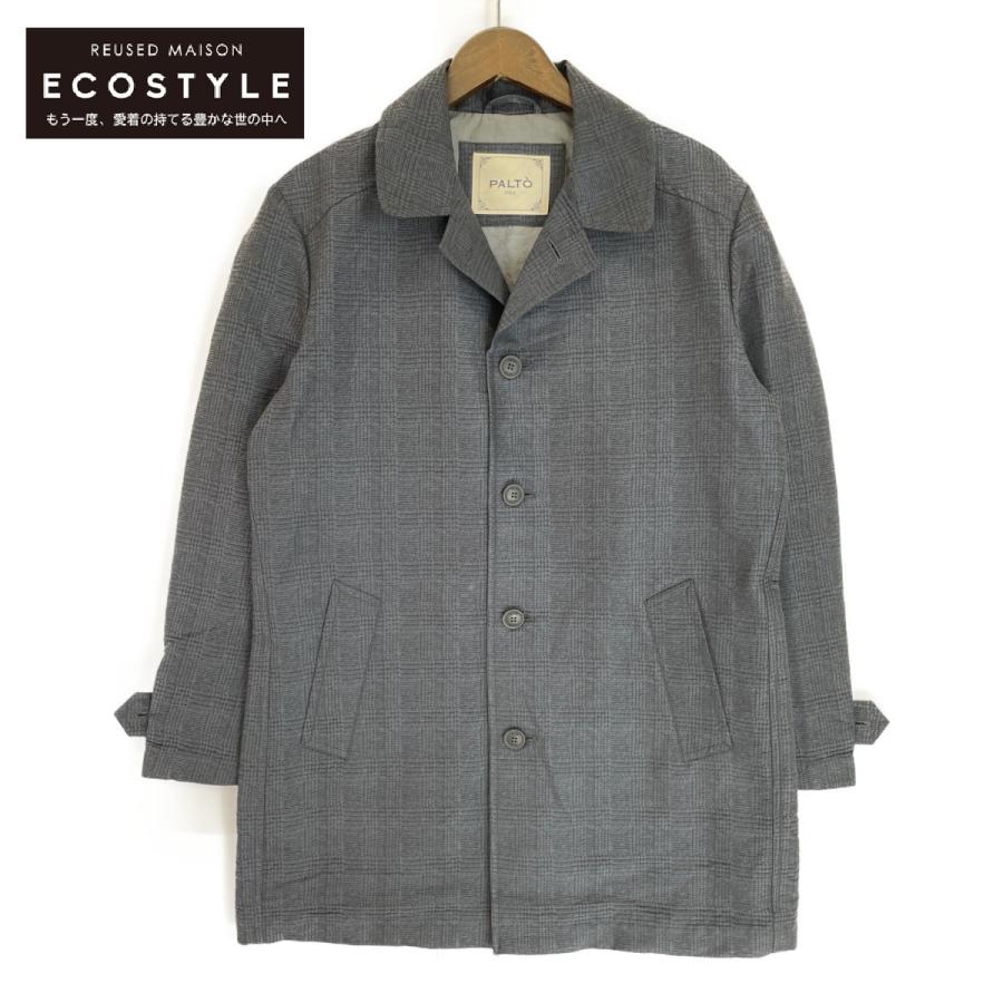 PALTO ネイビー ステンカラーコート