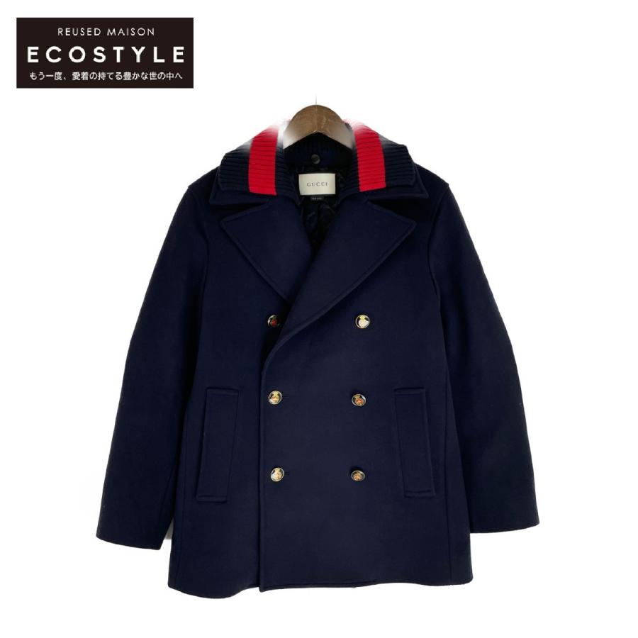 GUCCI 美品/国内正規 グッチ 429500 ウール レイヤードカラー ピー 