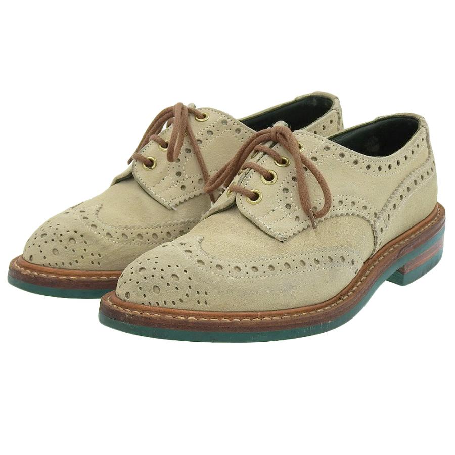 Tricker's 美品 トリッカーズ スエード ウイングチップ シューズ Tricker's 美品 トリッカーズ スエード ウイングチップ シューズ