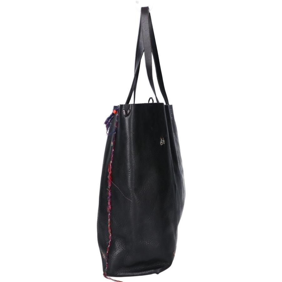 HENRY CUIR アンリークイール 自転車刺繍 レザー 本革 トートバッグ