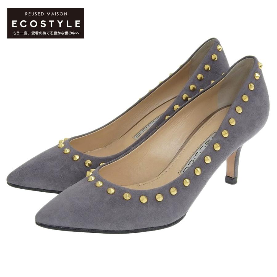 美品☆】PELLICO ANDREA スエードパンプススタッド付き