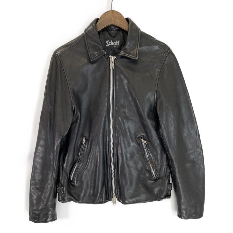 Schott N.Y.C SCHOTT ショット 3181071 ブラック ラムレザー Schott N.Y.C SCHOTT ショット 3181071 ブラック ラムレザー
