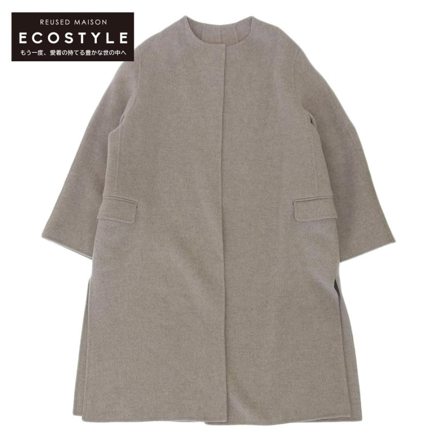 美品 Plage プラージュ ハミルトンノーカラーコート レディース ライト 