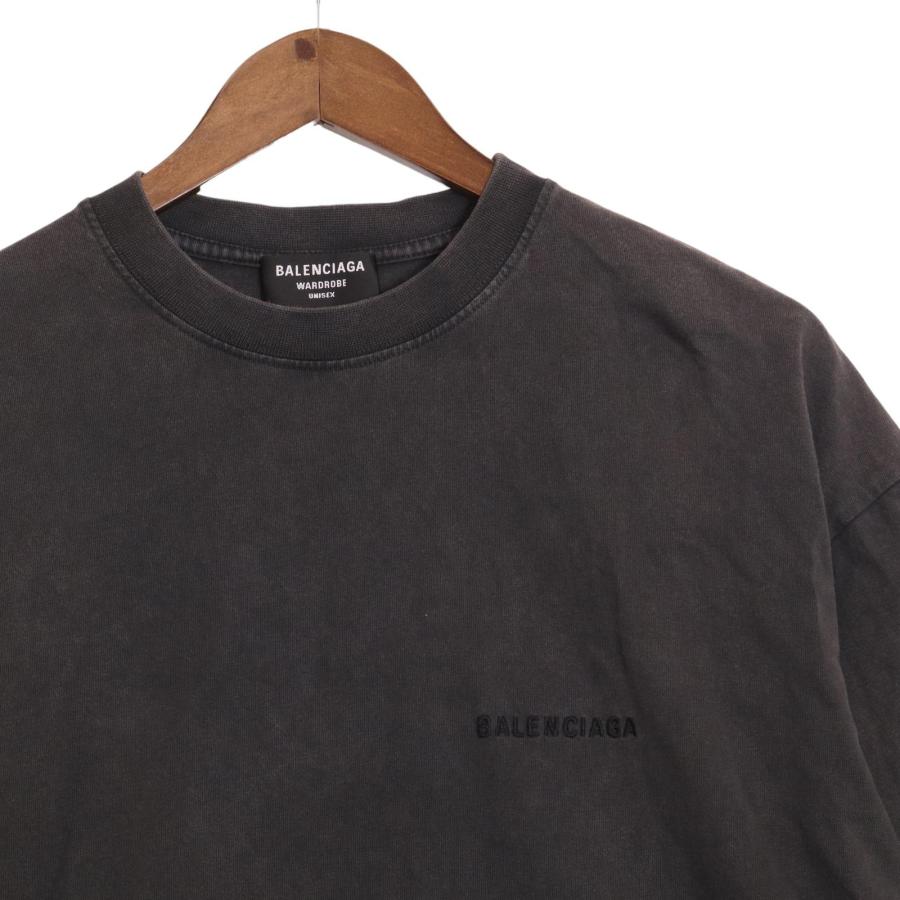 BALENCIAGA バレンシアガ 21SS 612966 TLVB9 ブラック ロゴ刺繍 