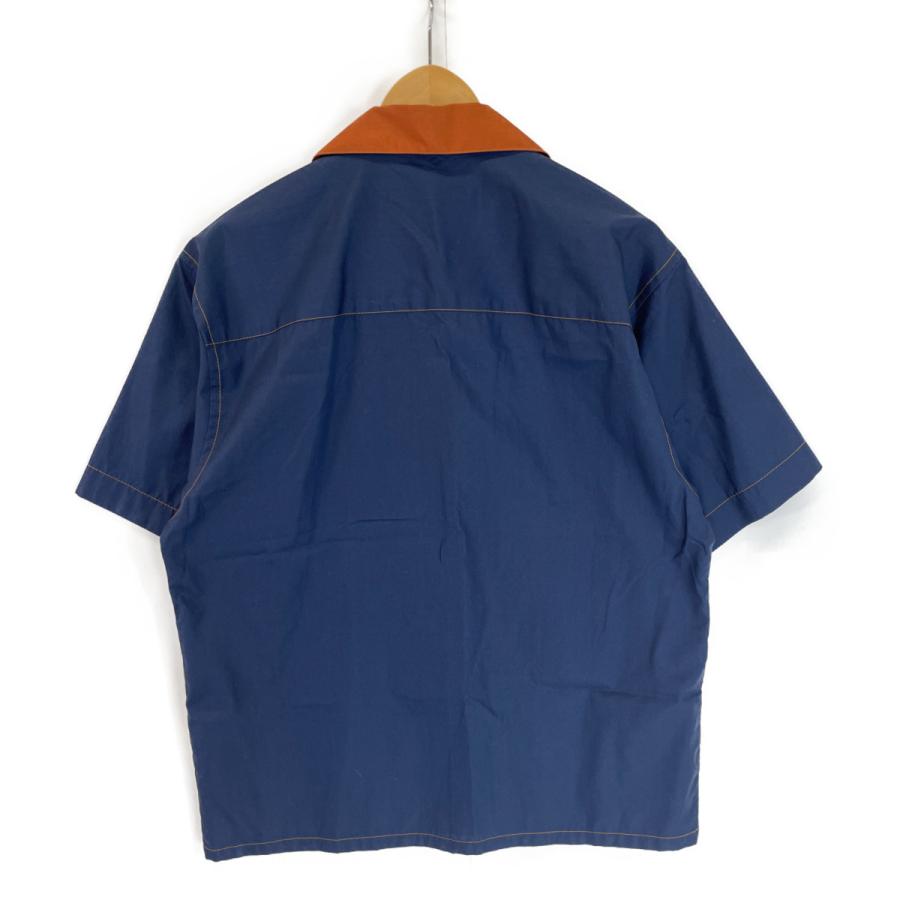 MARNI（マルニ） ネイビー コットンポプリン 半袖シャツ ネイビー 46