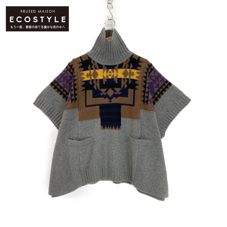 美品/ sacai luck サカイラック 14AWLU771 ノルディック柄 ウール