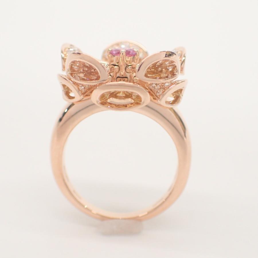 BVLGARI（ブルガリ） 750PG ダイヤモンド×ピンクサファイア ディーヴァ