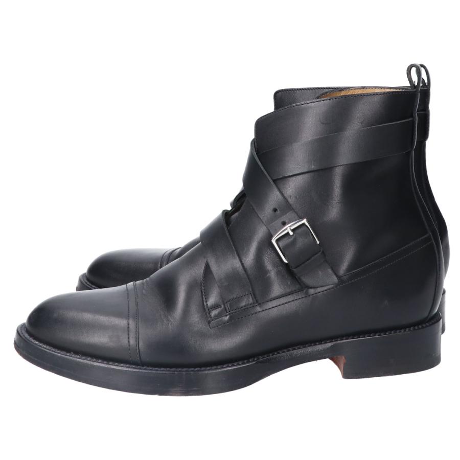 HERMES エルメス キャップトゥ ベルト付 アンクルブーツ/ショート 