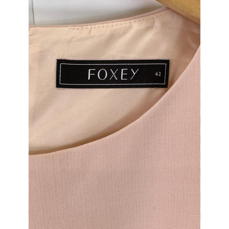 FOXEY フォクシー 36296-A0FZ17K ピンク ノースリーブワンピース FOXEY フォクシー 36296-A0FZ17K ピンク ノースリーブワンピース