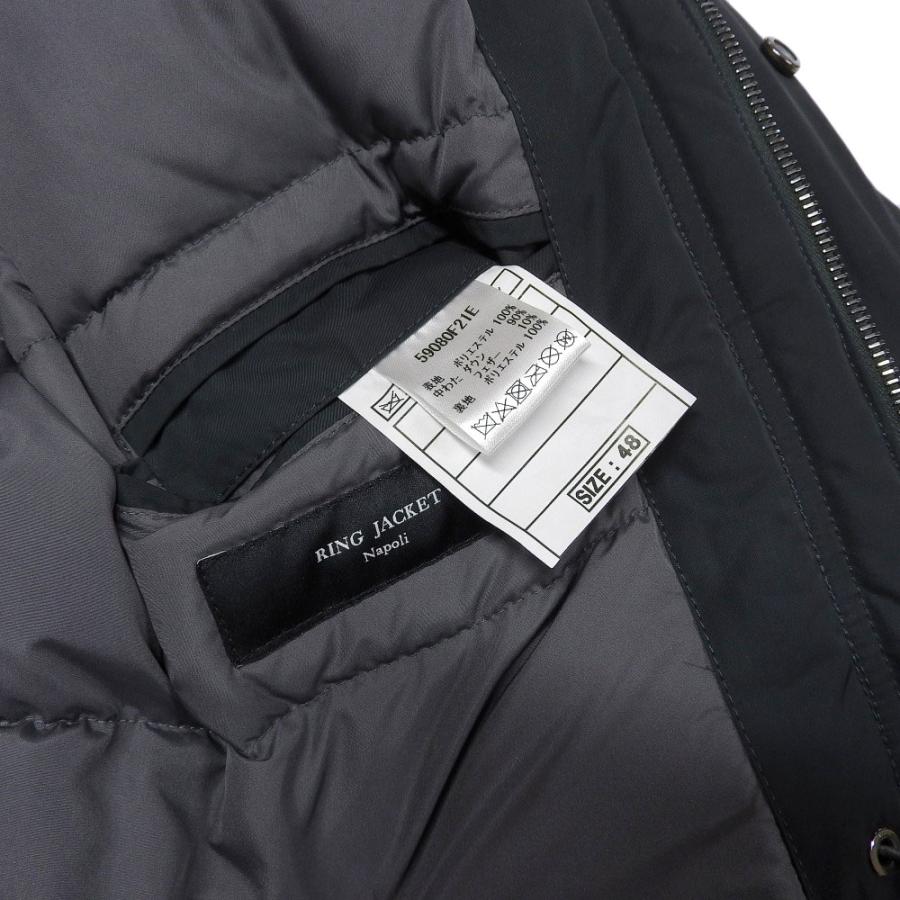 新品同様 RING JACKET リングヂャケット M65型 ナイロンダウン 