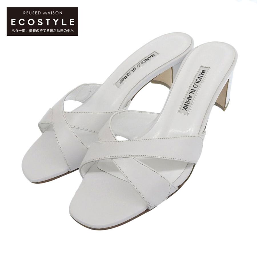 MANOLO BLAHNIK マノロブラニク 37ホワイト MANOLO BLAHNIK マノロブラニク 37ホワイト
