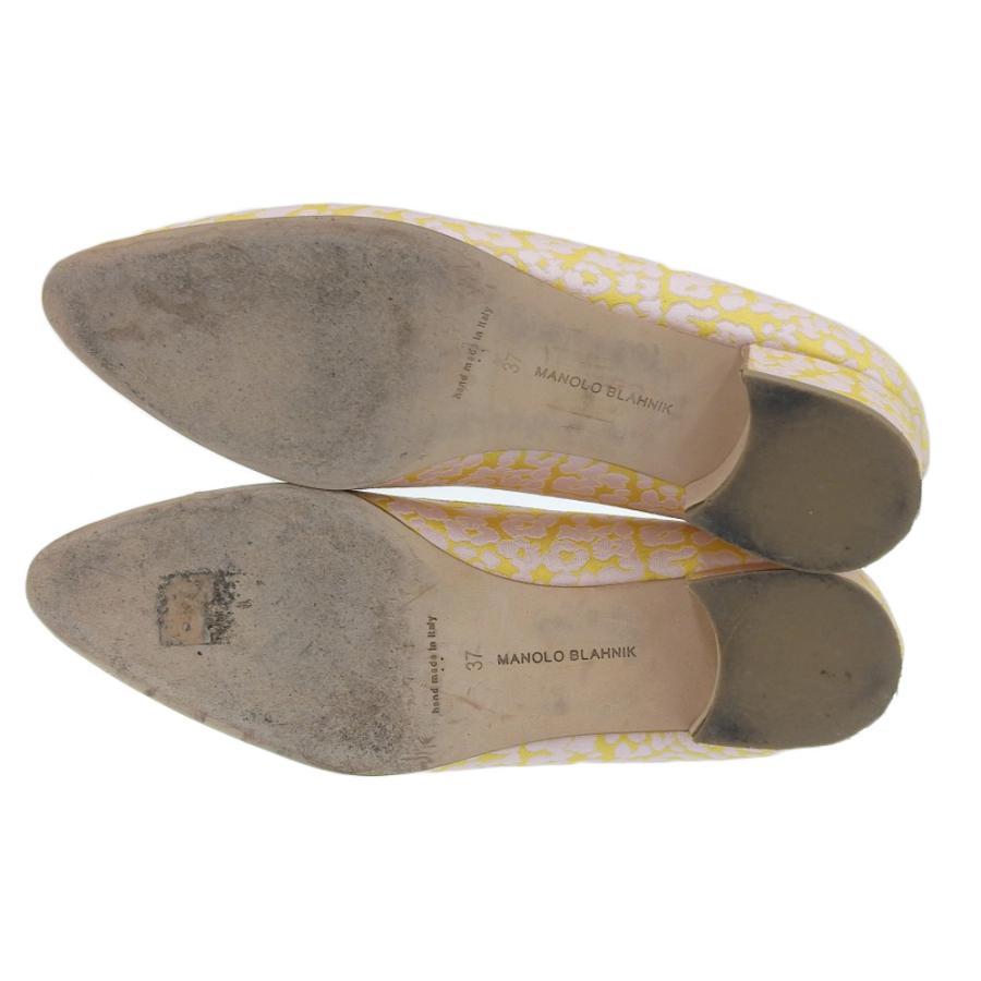 MANOLO BLAHNIK（マノロブラニク） ジャガード チャンキーヒール