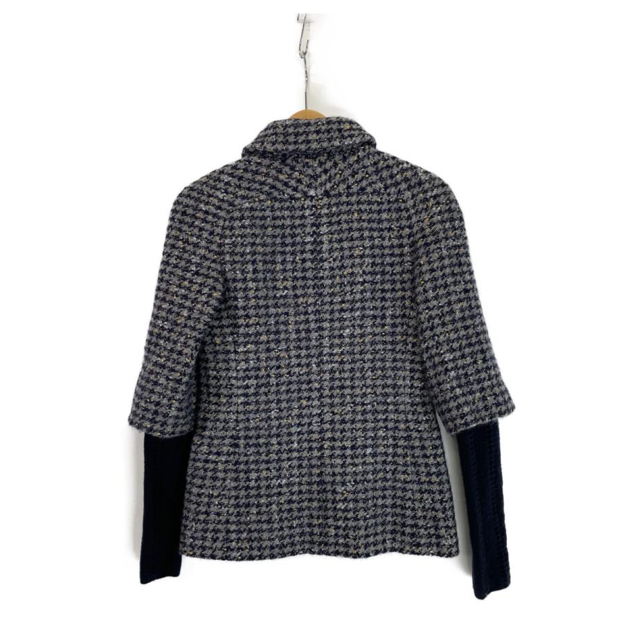 CHANEL 薄手ツイード切替 カシミヤニット カットソー 38 CHANEL 薄手ツイード切替 カシミヤニット カットソー 38 【公式通販】