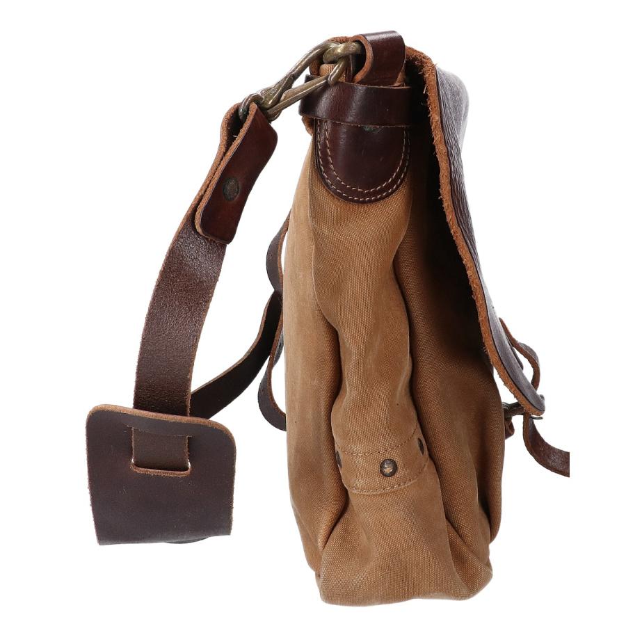RRL ダブルアールエル CS/LTR MAIL BAG レザー/キャンバス RRL ダブルアールエル CS/LTR MAIL BAG レザー/キャンバス