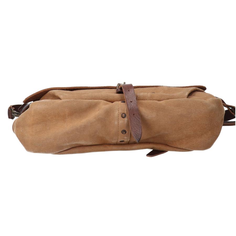 RRL ダブルアールエル CS/LTR MAIL BAG レザー/キャンバス RRL ダブルアールエル CS/LTR MAIL BAG レザー/キャンバス